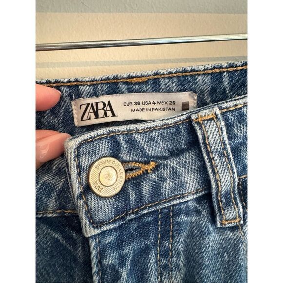 Zara Classic Mom Jeans High Waist Straight, Women’s Size 4 - Picture 4 of 9